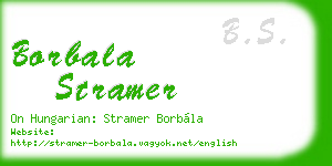 borbala stramer business card