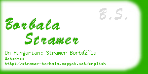 borbala stramer business card